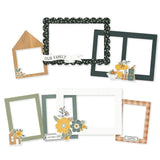 Scrapbooking  Simple Stories Hearth & Home Chipboard Frames 6pk Embellishments