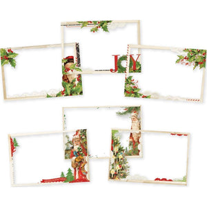 Scrapbooking  Simple Vintage Christmas Transparencies 4"X6" 6/Pkg Embellishments