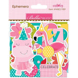 Scrapbooking  Bella Blvd Wish Big Girl Cardstock Die-Cuts Ephemera, Shapes, Tabs & Words Ephemera