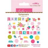 Scrapbooking  Bella Blvd Wish Big Girl Cardstock Die-Cuts Ephemera, Shapes, Tabs & Words Ephemera