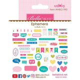 Scrapbooking  Bella Blvd Wish Big Girl Cardstock Die-Cuts Ephemera, Words, Shapes, Tabs Ephemera