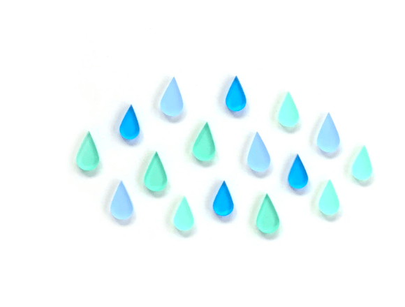 Scrapbooking  Elles Studio - Acrylic Raindrop Confetti kit