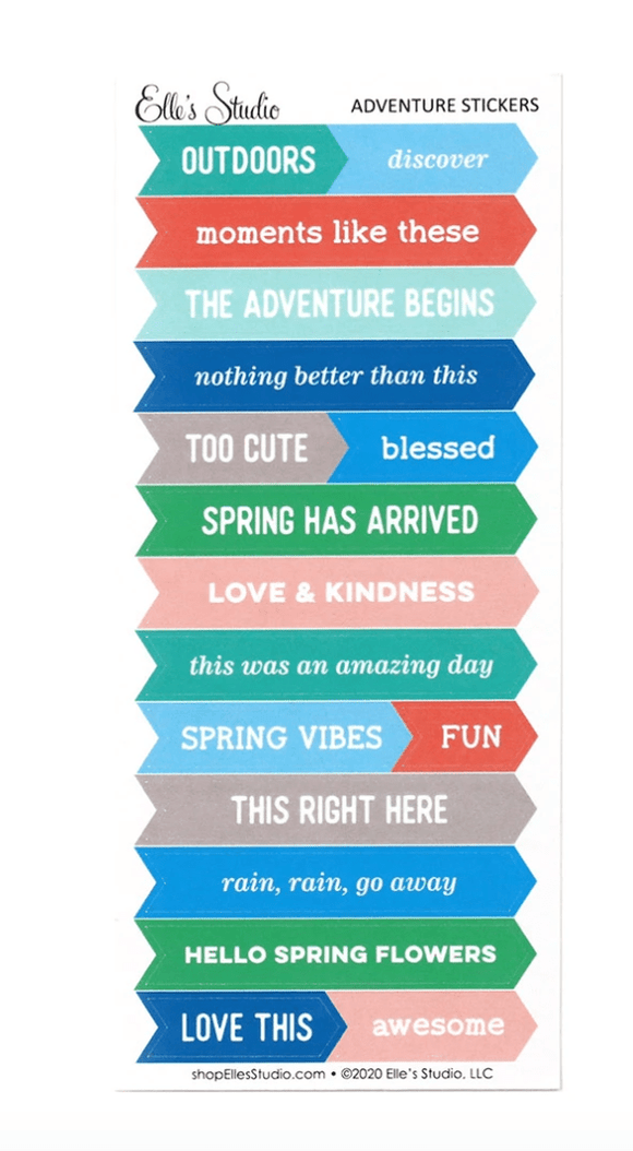 Scrapbooking  Elles Studio - Adventure Stickers kit