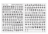 Scrapbooking  Elles Studio - Black Typewriter Cardstock Alphabet Stickers kit