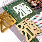 Scrapbooking  ***PREORDER ***Elles Studio - Dec 2019 Wood Veneer kit