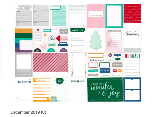 Scrapbooking  Elles Studio - December 2019 Monthly Kit kit