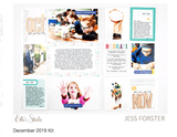 Scrapbooking  Elles Studio - December 2019 Monthly Kit kit