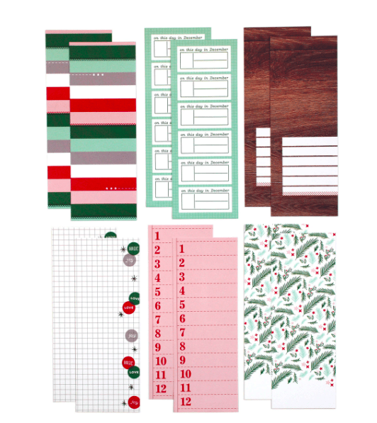 Scrapbooking  Elles Studio - December 3 x 8 inch Journaling Tags kit