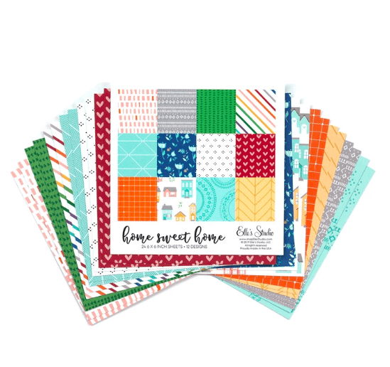 Scrapbooking  Elles Studio - Home Sweet Home 6x6 inch Paper Stack kit