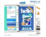 Scrapbooking  Elles Studio July20 Label Stickers kit