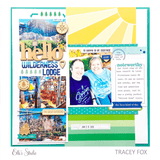 Scrapbooking  Elles Studio July20 Label Stickers kit