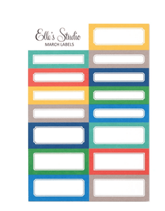 Scrapbooking  Elles Studio - March 20 Labels kit