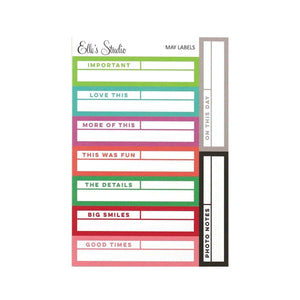 Scrapbooking  Elles Studio - May Labels kit
