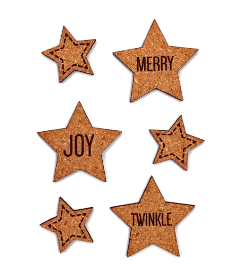 Scrapbooking  Elles Studio - Merry Cork Stars kit