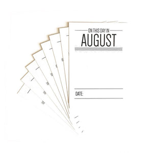 Scrapbooking  Elles Studio - On This Day in August Journaling Tags kit