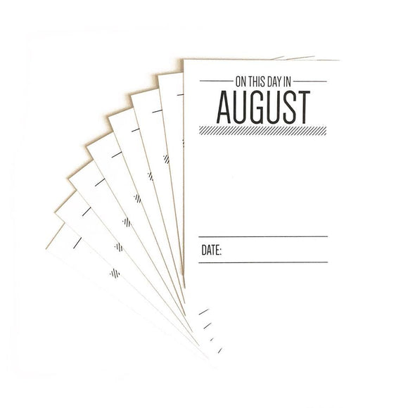 Scrapbooking  Elles Studio - On This Day in August Journaling Tags kit