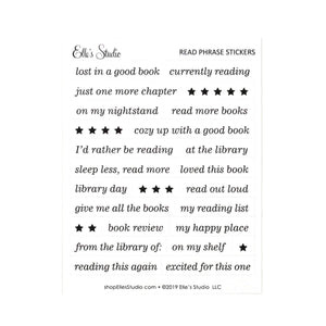 Scrapbooking  Elles Studio - Read Phrase Stickers kit