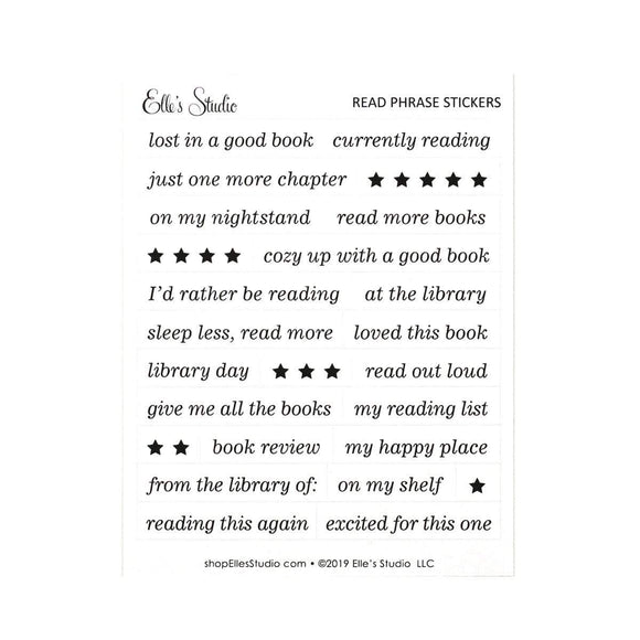 Scrapbooking  Elles Studio - Read Phrase Stickers kit