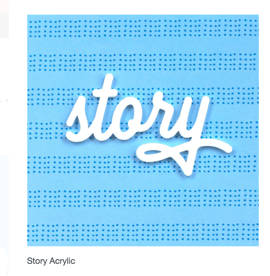 Scrapbooking  Elles Studio Story Acrylic Word kit