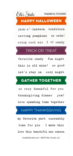 Scrapbooking  Elles Studio - Thankful Stickers kit