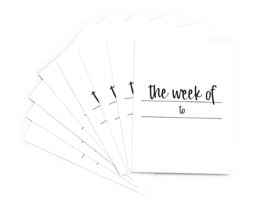 Scrapbooking  Elles Studio - The Week Of 3x4 inch Journaling Tags kit