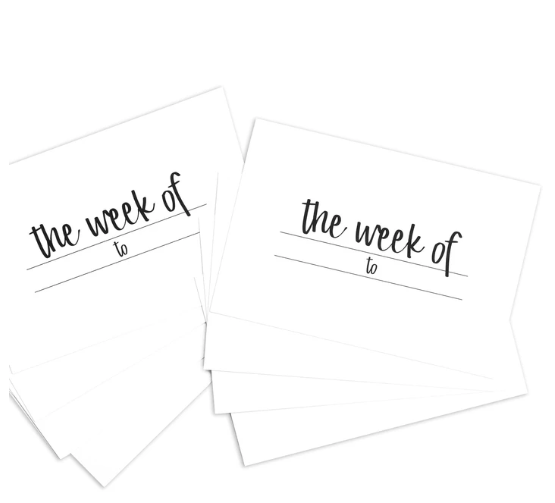 Scrapbooking  Elles Studio - The Week Of 4x6 inch Journaling Tags kit