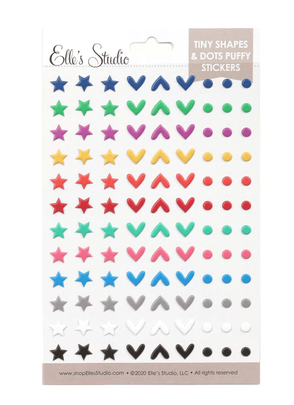 Scrapbooking  Elles Studio - Tiny Shapes and Dots Puffy Sticker kit