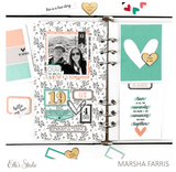 Scrapbooking  Elles Studio - Wood Veneer Numbers kit