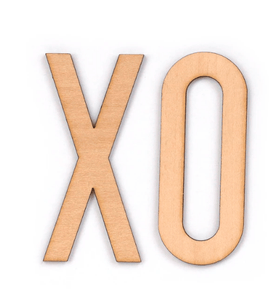 Scrapbooking  Elles Studio - XO Wood Veneer kit