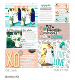 Scrapbooking  Elles Studio - XO Wood Veneer kit