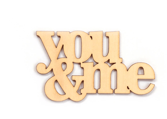 Scrapbooking  Elles Studio - You and Me Wood Veneer kit