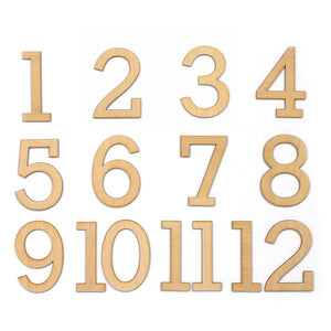 Scrapbooking  Large Wood Veneer Numbers kit
