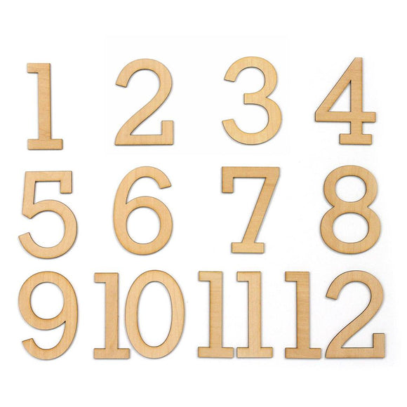 Scrapbooking  Large Wood Veneer Numbers kit