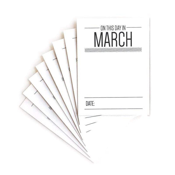 Scrapbooking  On This Day In March Journaling Tags kit