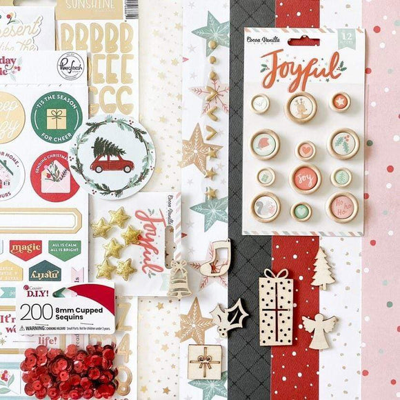 Scrapbooking  Sassy Scrapper Pocket Kit- December 2021 Kit created by Rachel kit