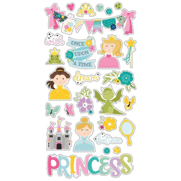 Scrapbooking  Little Princess 6x12 Chipboard Stickers