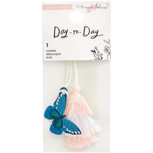 Scrapbooking  Maggie Holmes Day-To-Day Charm Bookmark 2"X4.5" Butterfly