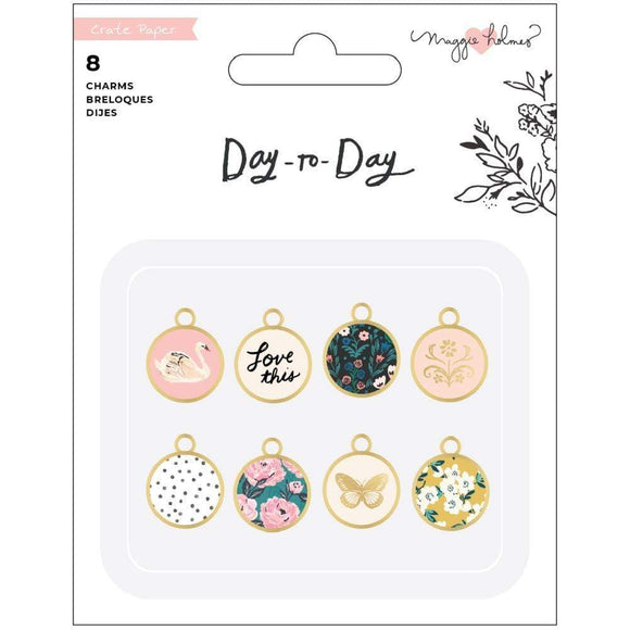 Scrapbooking  Maggie Holmes Day-To-Day Planner Charms 8/Pkg