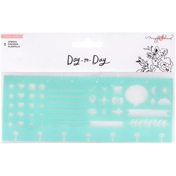 Scrapbooking  Maggie Holmes Day-To-Day Planner Stencil 7