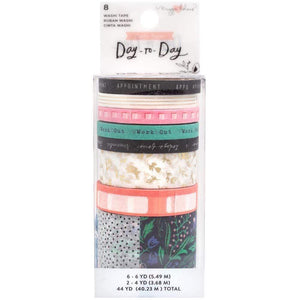 Scrapbooking  Maggie Holmes Day-To-Day Planner Washi Tape 8/Pkg Daily