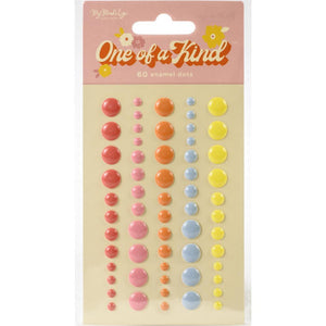 Scrapbooking  One Of A Kind Adhesive Enamel Dots 60/Pkg