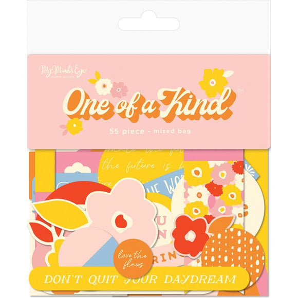 Scrapbooking  One Of A Kind Mixed Bag Cardstock Die-Cuts 55pk