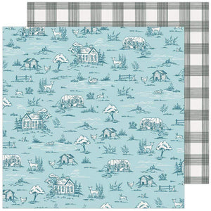 Scrapbooking  Maggie Holmes Garden Party Double-Sided Cardstock 12"X12" - Gingham Grove Paper 12"x12"