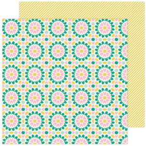 Scrapbooking  Maggie Holmes Garden Party Double-Sided Cardstock 12"X12" - Latic Paper 12"x12"