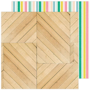 Scrapbooking  Maggie Holmes Garden Party Double-Sided Cardstock 12"X12" - Trellis Paper 12"x12"