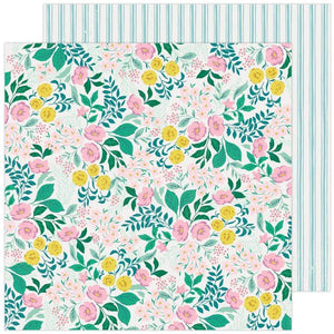 Scrapbooking  Maggie Holmes Garden Party Double-Sided Cardstock 12"X12" - Wildflower Paper 12"x12"