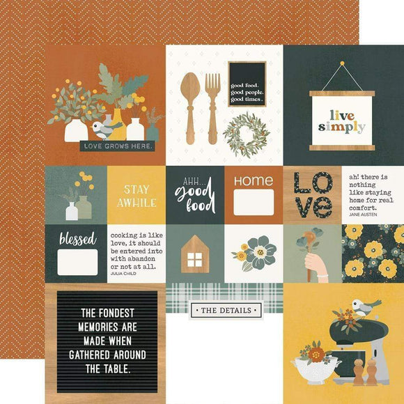 Scrapbooking  Simple Stories Hearth & Home Double-Sided Cardstock 12