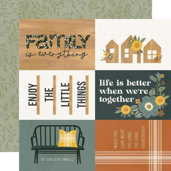 Scrapbooking  Simple Stories Hearth & Home Double-Sided Cardstock 12