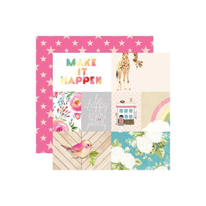 Scrapbooking  Changing Colors Double-Sided Cardstock 12"X12" - Make it Happen Paper 12x12