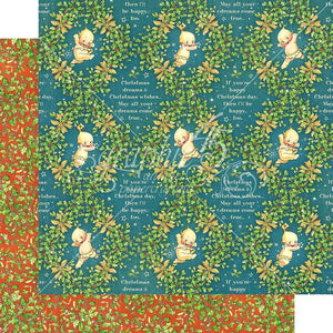 Scrapbooking  Christmas Magic Double-Sided Cardstock 12"X12" - Kewpie Christmas Paper 12x12